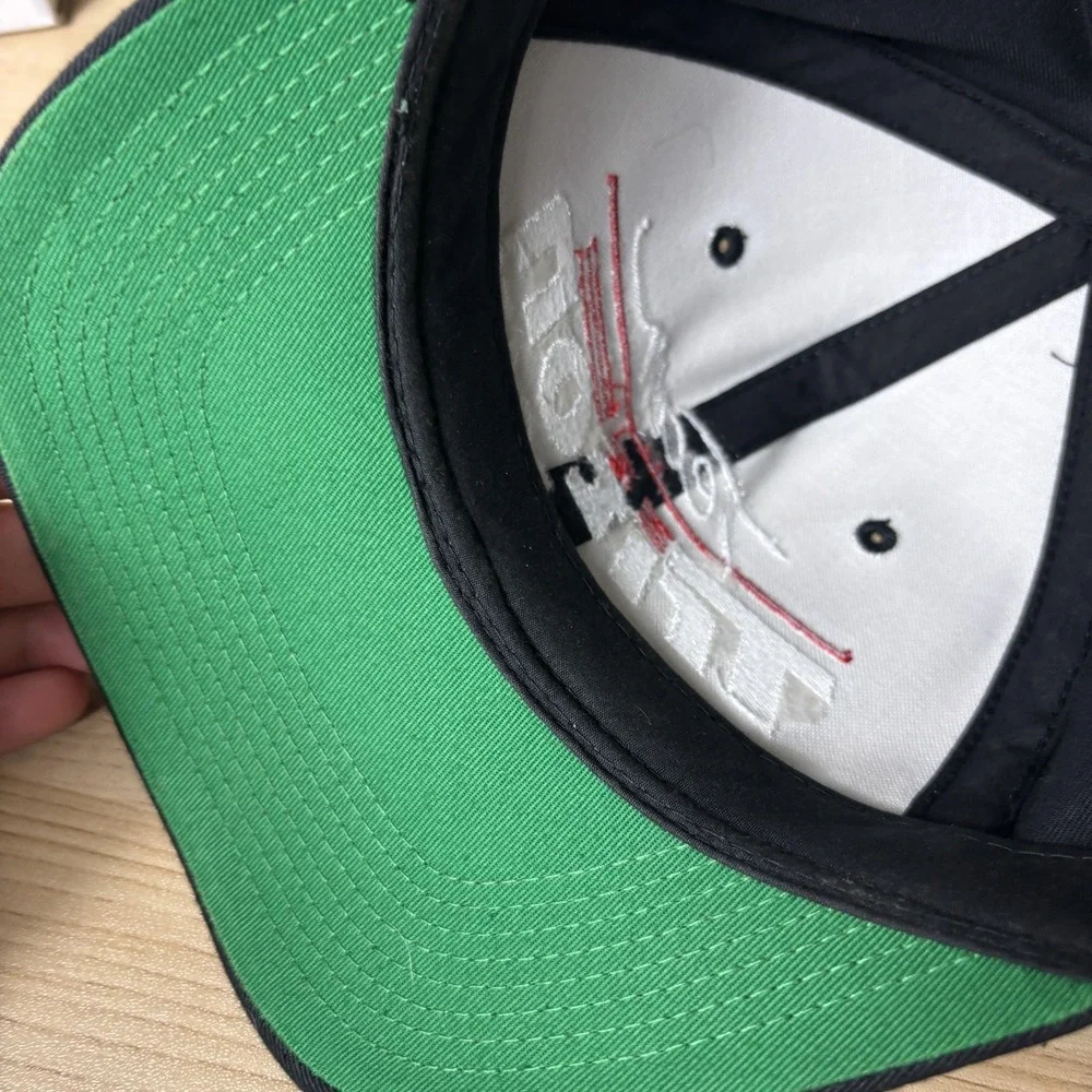 Kudzu Team Triton Boats Hat Snapback Embroidered Fishing Mens Black Green Bill